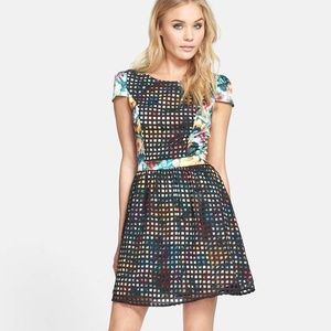 EUC MINKPINK Secret Garden Floral Fit Flare Dress